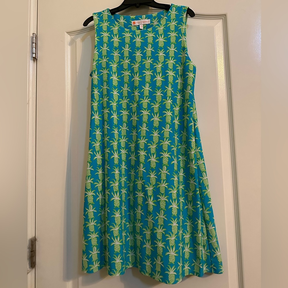 Jude Connally pineapple print shift dress with pockets